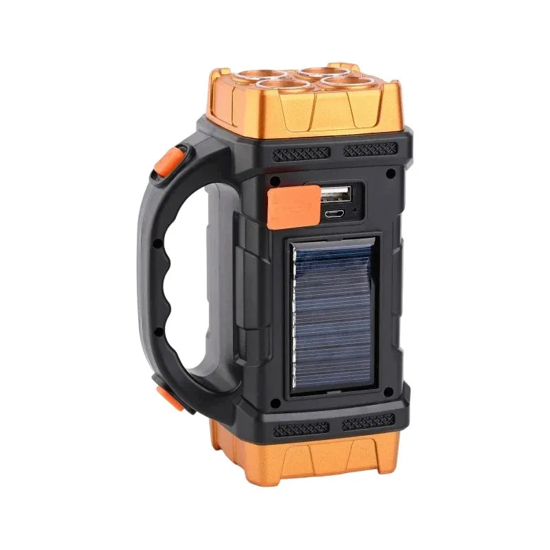 📢📢50% OFF !! ⏰Waterproof, impact-resistant, and bright enough to light up the whole campsite. 🔦Handheld solar flashlight