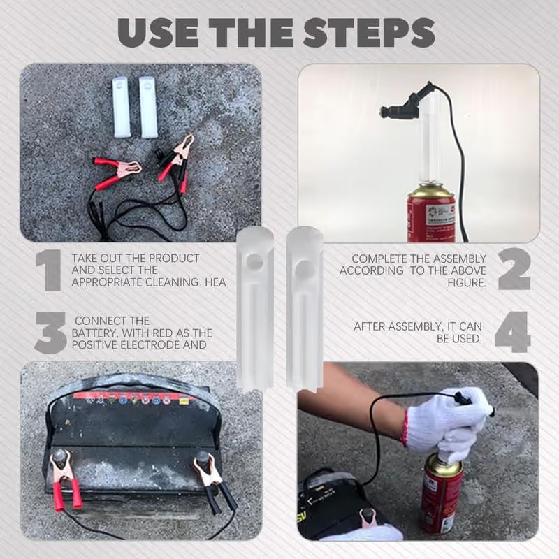 4Pcs Fuel Injector Cleaner Kit