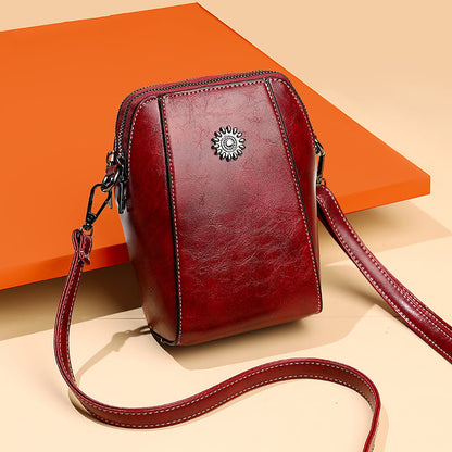 📢📢50% OFF !! 🔥 Women's soft leather mobile phone bag messenger bag