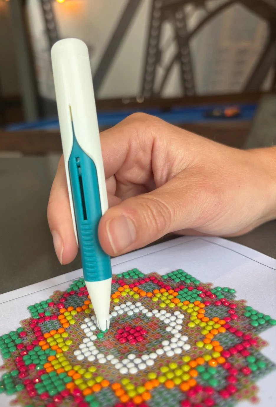 🔥💎 Automatic Diamond Painting Bead dispenser | Wax-Free Round Drill Pen for Faster, Easier Crafting ✨
