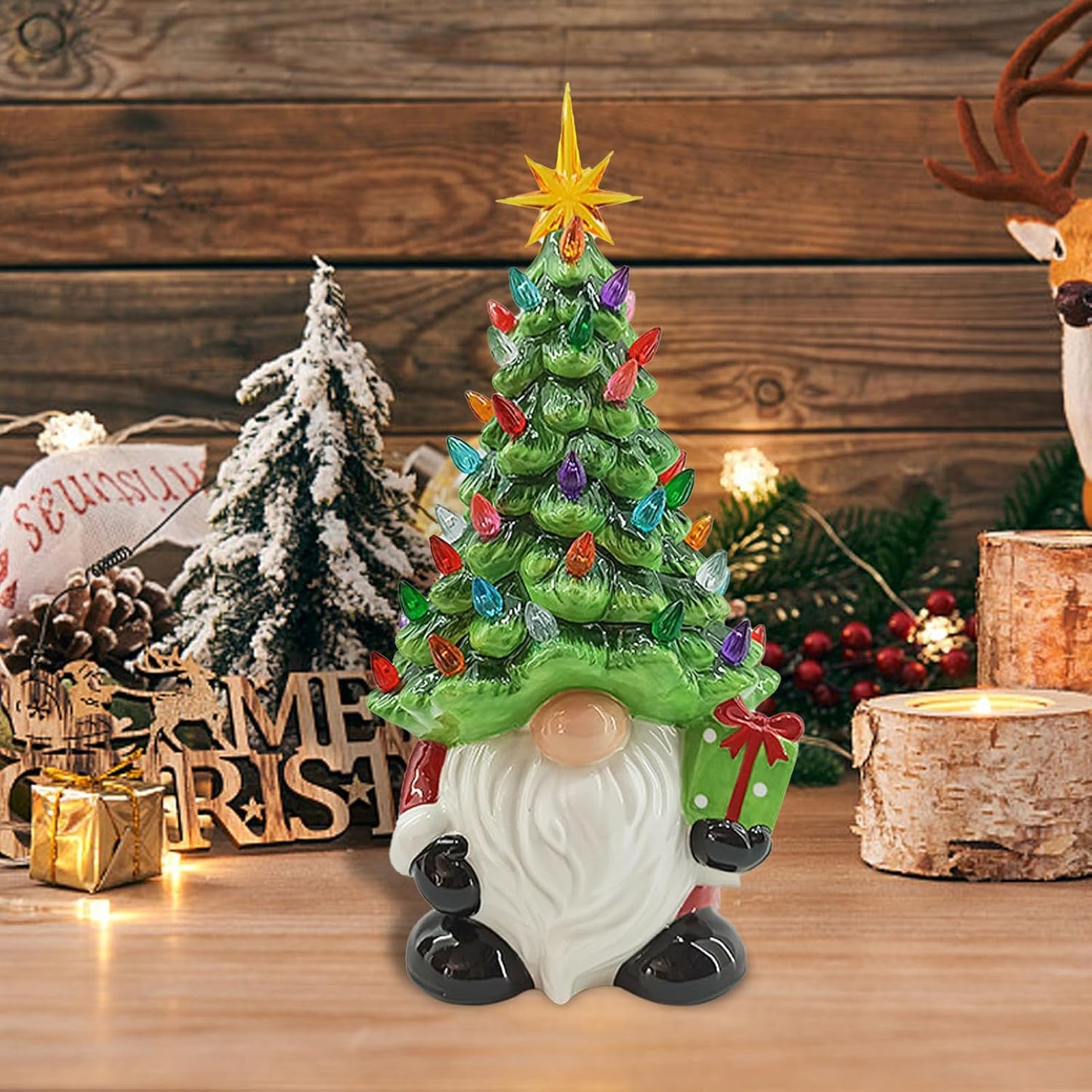 🔥 Christmas dwarf decoration with light