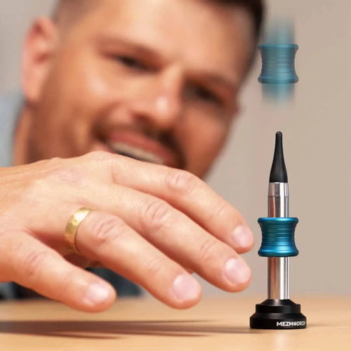 A kinetic desktop toy capable of pulling off an "impossible landing."