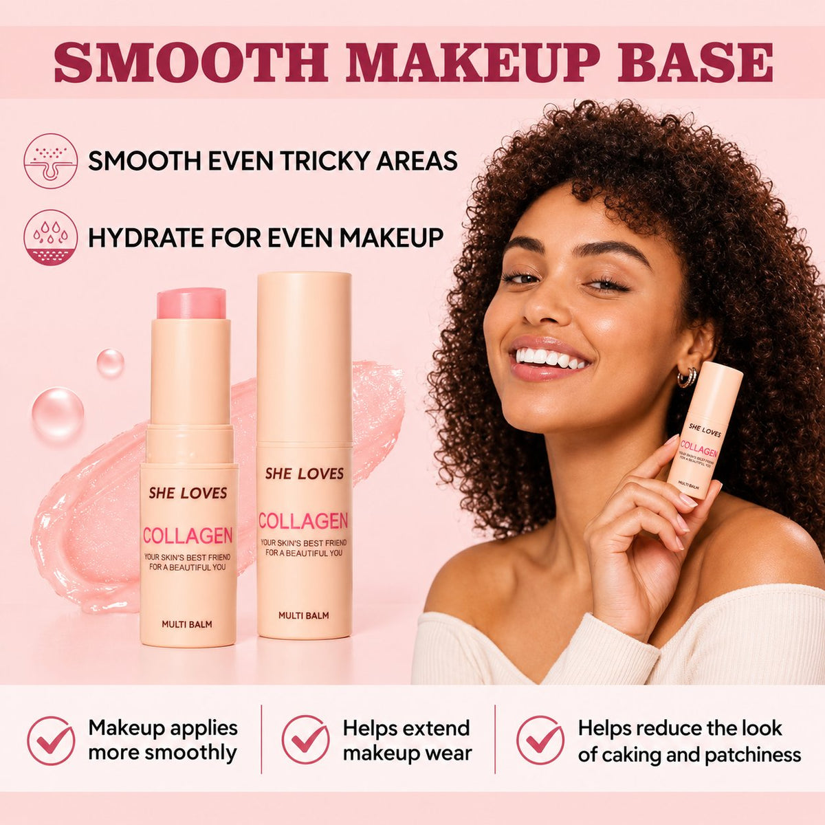 【🎉LAST DAY BUY 1 GET 1 PACKS🎉】Multi‑Collagen 4‑in‑1 Balm Stick | Anti‑Aging Dewy Glow Moisturizer