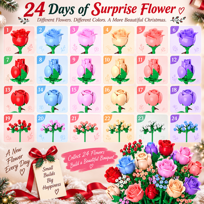 24-Day Bloom & Build Flower Advent Calendar – Build a Beautiful Bouquet by Christmas