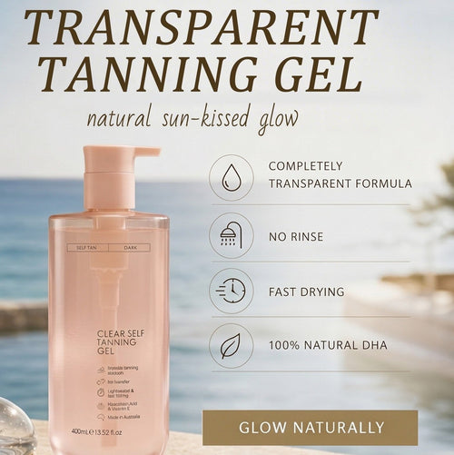 Clear Self Tanning Gel☀️Sun-assisted tanning takes just 4–6 hours
