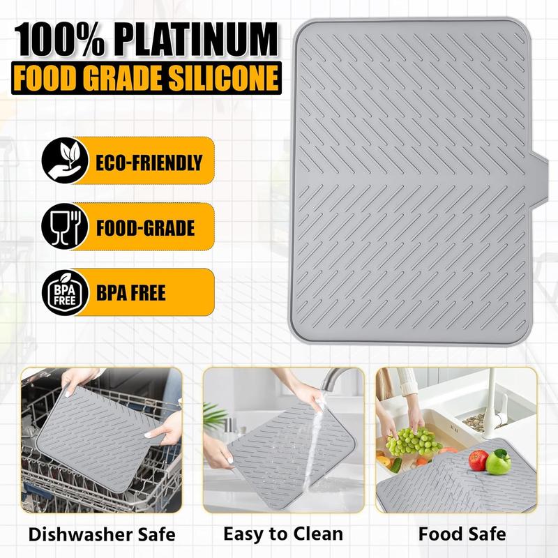 Silicone Large Size Dish Drying Mat