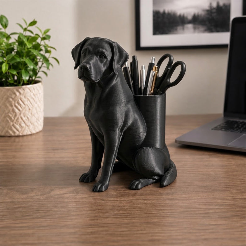 🐶 Dog-Shaped Desktop Pen Holder