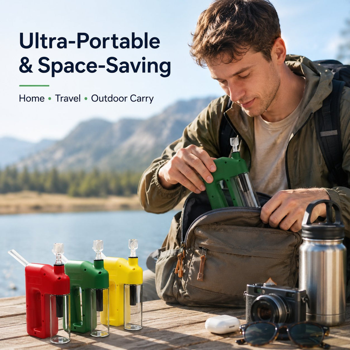 ✨ Portable Handheld Electric Filtration Device | Compact Glass Chamber Design with Electric-Assisted Operation & 6 Color Options