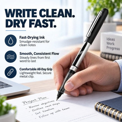 Smudge-Free Quick-Dry Rollerball