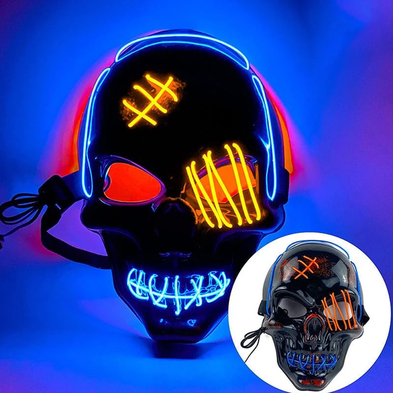 Halloween LED Skull Mask -👏Most Popular in 2026!