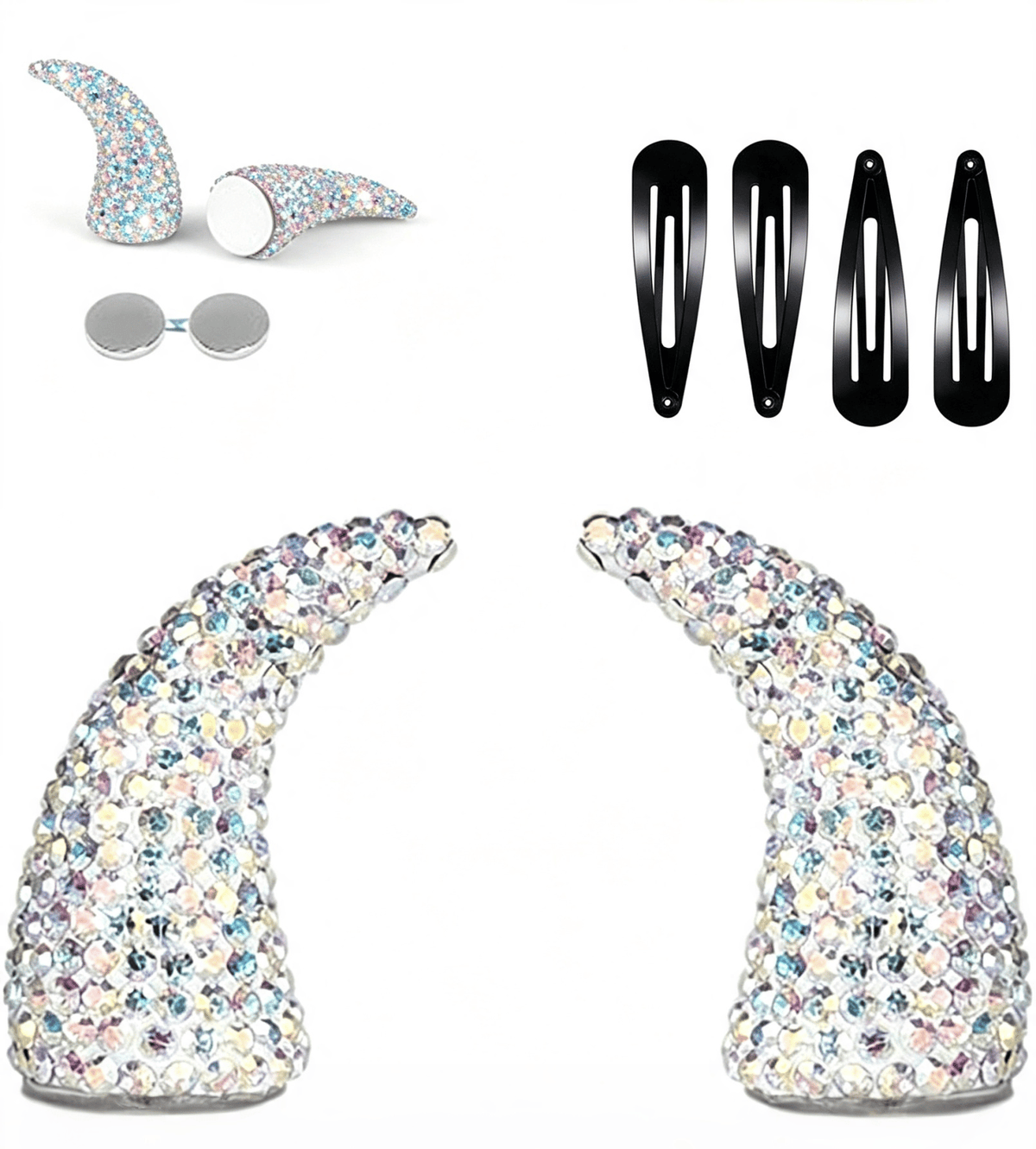 💥 LAST DAY 49% OFF - 😈✨ Cute Sparkle Magnetic Devil Horns