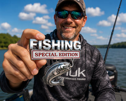 🔥 🎣 Fishing Special EditionTM Premium 3D Metal Vehicle Emblem Badge