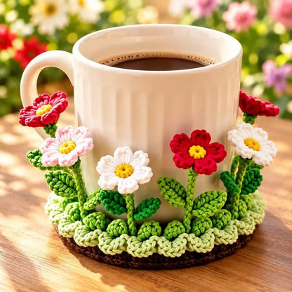 Handmade Crochet Floral Coaster | Everlasting Table Art 🌸
