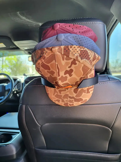 Universal Headrest Hat Holder for Trucks Cars & SUVs | Holds 5 Hats