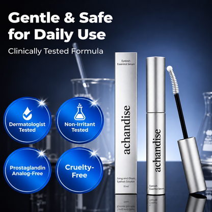 Eyelash base natural three-dimensional eyelash care solution