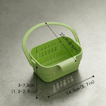 Cesta de drenaje plegable para colgar en el fregadero de la cocina