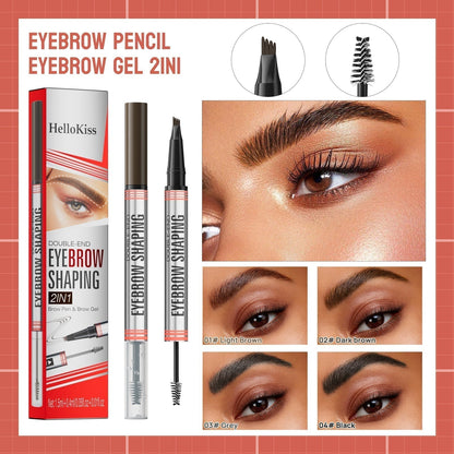 🔥✨BUY 1 GET 1 FREE!!2-in-1 Brow Pen and Sealing Brow Gel for Real Fuller Eyebrows🥳