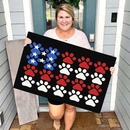 American Flag Doormat - Non-Slip & Washable
