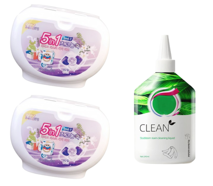 ✨2026 Hot Sale 55% OFF🔥5-in-1 White Musk Laundry Detergent Pods (80PCS)