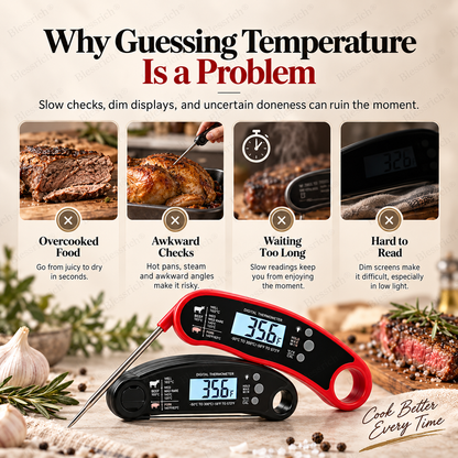 Instant-Read Digital Meat Thermometer