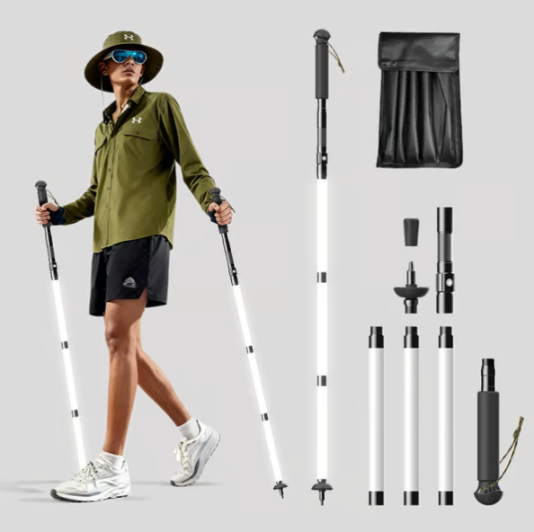 Light-up hiking sticks
