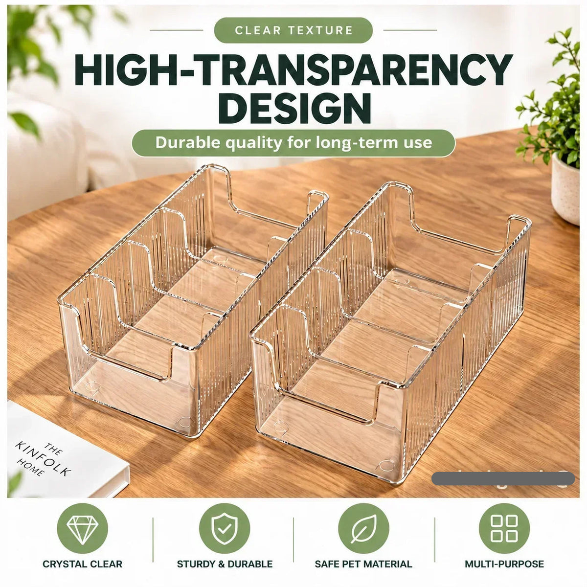 🗄️ 50% OFF! Transparent Extendable Storage Organiser – adjustable 24.5–43cm, clear PET walls let you see every item at a glance. Perfect for medicines, supplements & toiletries – no more rummaging! 🏠✨