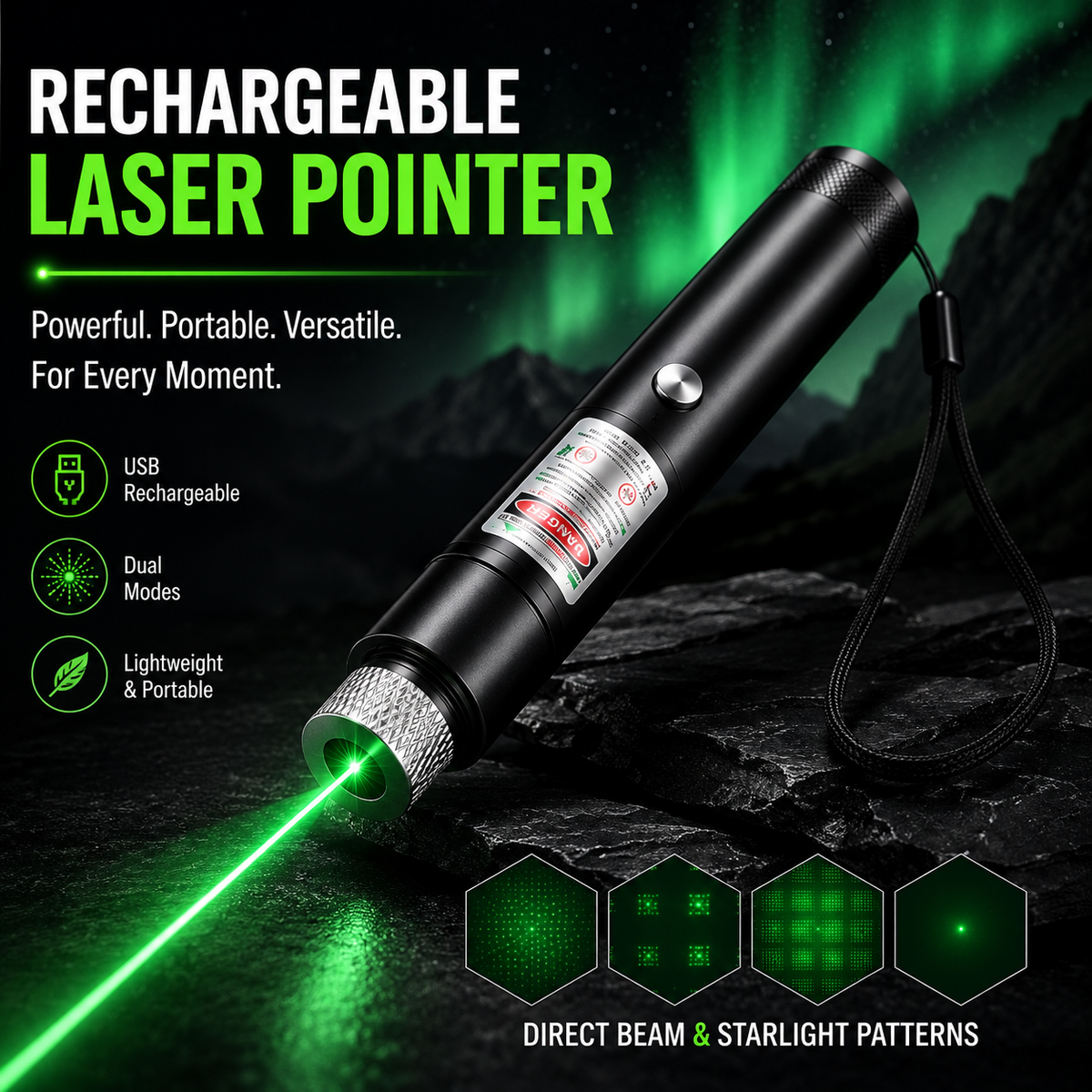 USB Rechargeable Laser Pointer 🔋