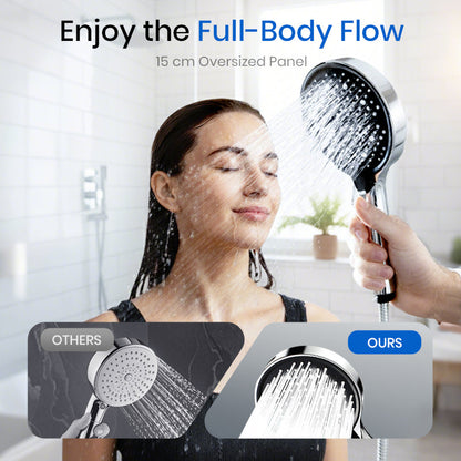 🚿✨ High-Pressure Rainfall Shower Head - 360° Adjustable Angle, Easy-Clean Nozzles & Universal Fit for Refreshing Showers 💦📦