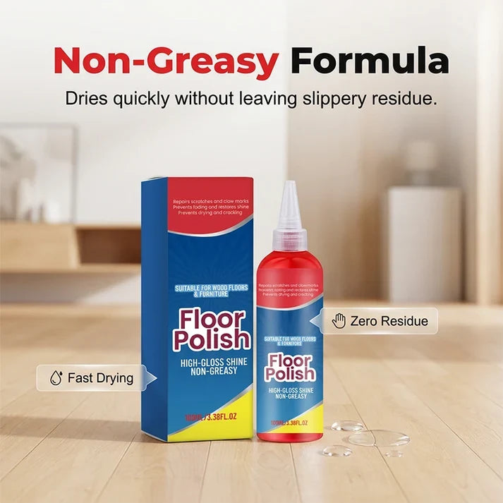 📢 Floor Polish – Scratch Repair, Non-Greasy, Long-Lasting 🔧