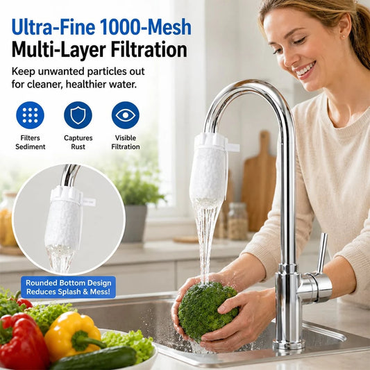 Bolsas de Algodón para Filtro de Grifo - Universal, Juego de Filtro de Grifo Antisalpicaduras de 100 Piezas