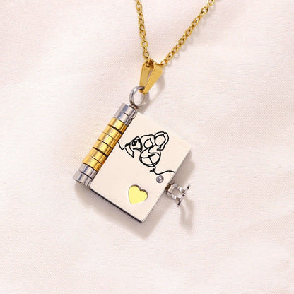 💥 For Granddaughter - The Most Beautiful Chapter Book Necklace