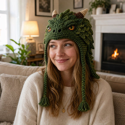 🔥Limited Time 50% OFF - 🧵Fantasy Hood Hat DIY Crochet Kit – Create Your Own Magical Wearable Character Hat
