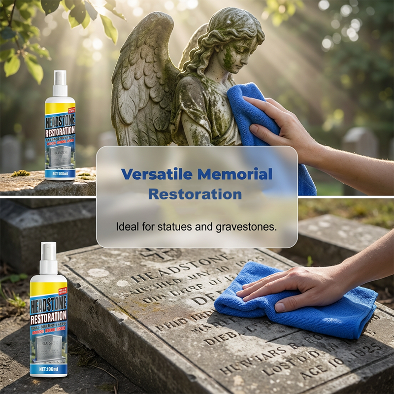 ✨ Headstone Restoration Cleaning Spray 🕯️