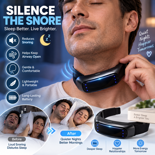 Wearable Anti-Snoring Neck Device – Simple Bedtime Snoring Support