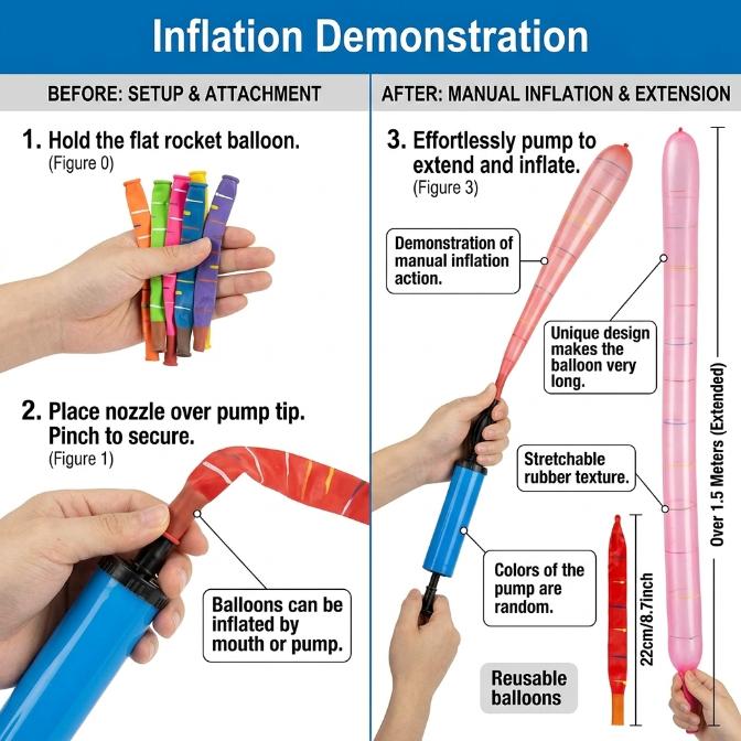 🚀Rocket Balloon Set