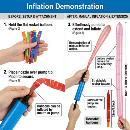 🚀Rocket Balloon Set
