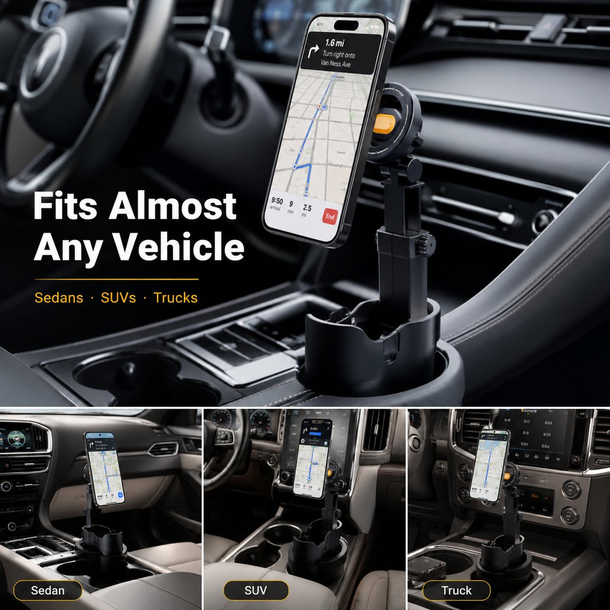 48% off | 🔥Car cup holder and phone holder