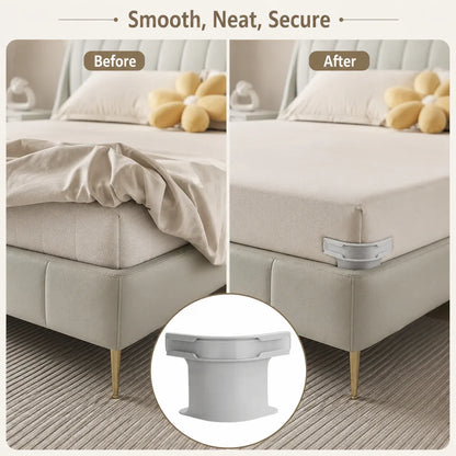 😴Secure Fit Sheet Holders – Wrinkle-Free. Slip-Free Bed