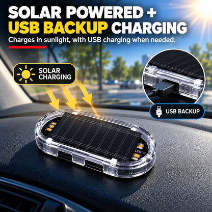🚨Solar Powered Fake Car Alarm Light
