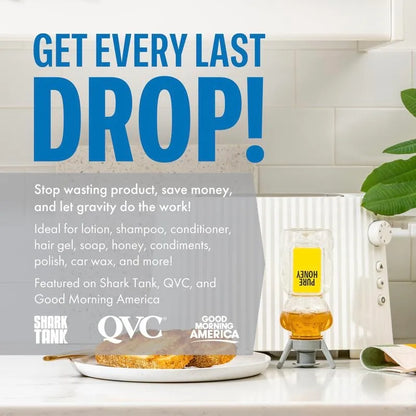 ✅ Flip & Flow! Bottle Emptying Caps 💧 - 6 Bottle Pack - Comes with Adapters for Any Screw Cap Size 🎯