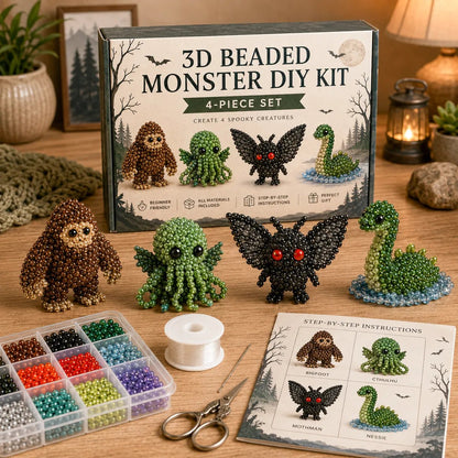 🔥🧵✨ Kit DIY de Animales con Cuentas 3D Pequeños (Producto sin terminar)