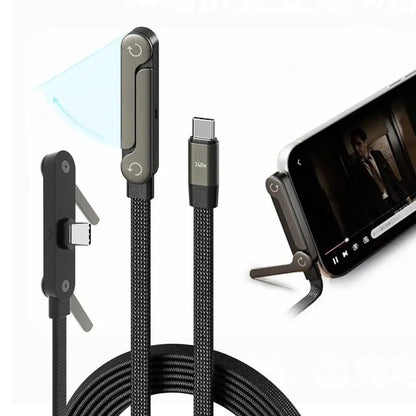 🎁240W Super Fast Charging 2-in-1 Charging Cable & Phone Stand
