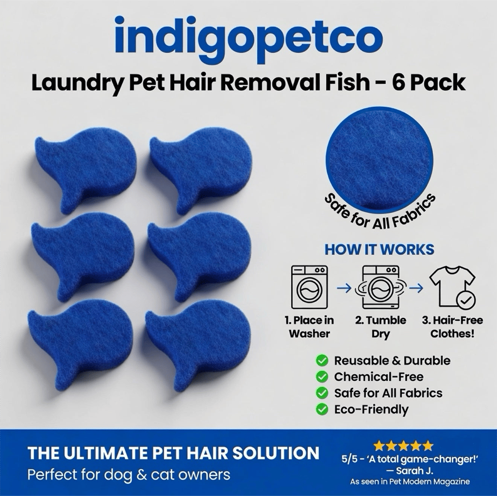 🔥HOT SALE 49% OFF🐟 6-Pack Fish-shaped Pet Hair Remover, Reusable Lint Catcher for Washer & Dryer, Clothes, Bedding, Fabrics✨