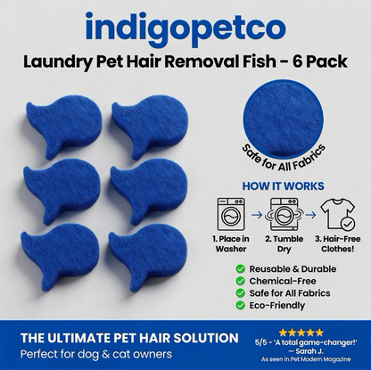 🔥HOT SALE 49% OFF🐟 6-Pack Fish-shaped Pet Hair Remover, Reusable Lint Catcher for Washer & Dryer, Clothes, Bedding, Fabrics✨