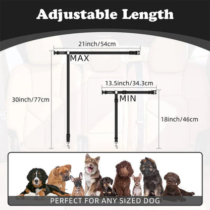 2-in-1 Dog Car Seat Belt & Walking Leash