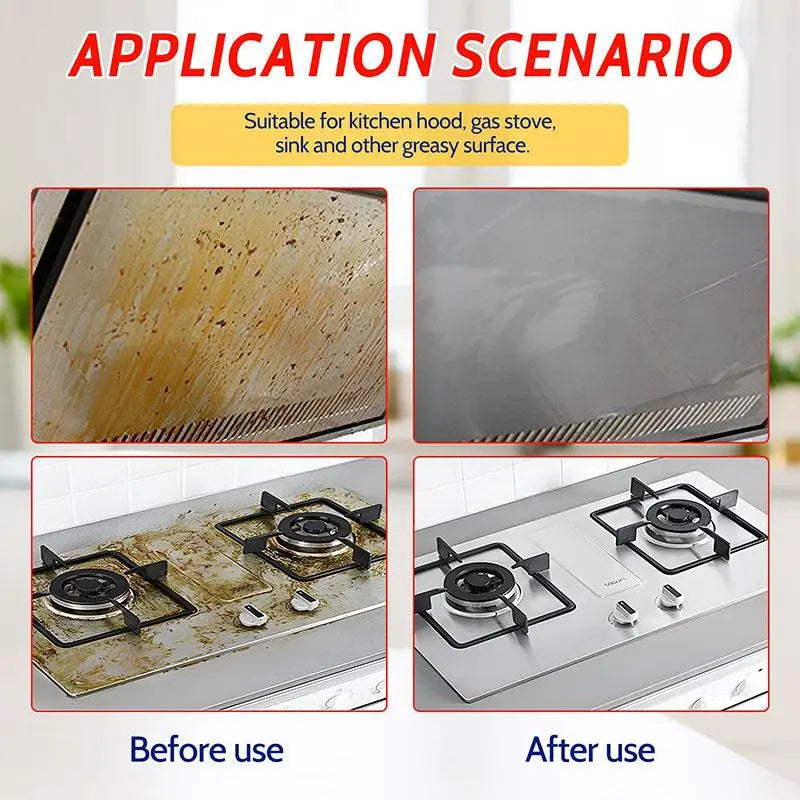 Kitchen Spray Cleaner & Degreaser - Antibacterial Lemon Scented Quick Grease Removal