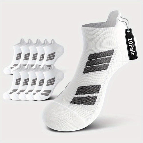 💯10-Pack Unisex Low-Cut No-Show Sports Socks