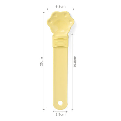 🎉 Cuchara Extensible para Snacks de Gato con Forma de Patita | Alimentador sin Desperdicios para Mascotas 🎉