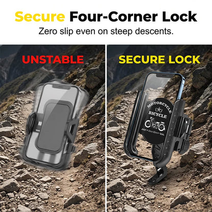 Bike Phone Mount – Secure Lock & One-Handed Quick Release
