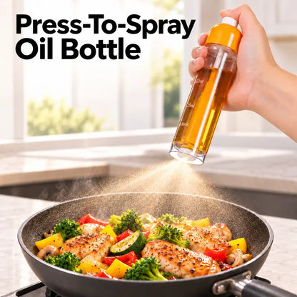 Buy 1  Get 1 Free 🧂 Refillable Cooking Oil Sprayer – Olive Oil Spray Bottle with Nozzle at the Base 🧂
